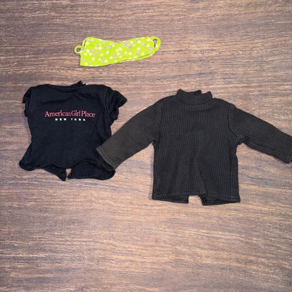 American Girl Bitty Baby 8 Piece Clothing Bundle Gingham Dress Toggle Coat